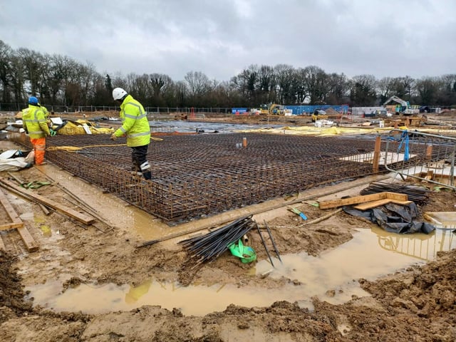 Reinforcement for the ground floor office