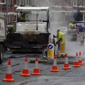 Road repair figures across the country have dropped. Image: John Giles / PA.
