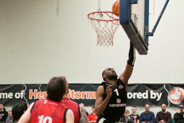 Hakeem Sylla was in great form for Storm. Photo: Joanne Charles.