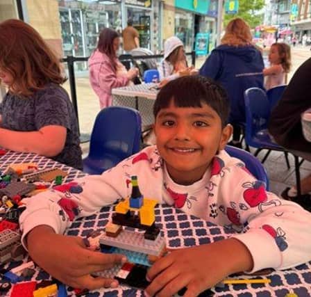 Young boy enjoying the free summer events.