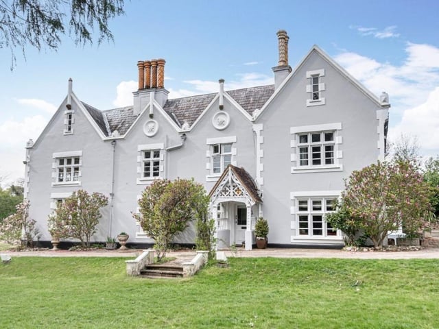This Grade II listed house dates back as far as the 1500s and underwent major remodelling in 1864. It is steeped in history and character and has the modern touches, like a heated indoor pool and games room, you would expect to see in a property on the market for over £3,500,000. This house boasts nine bedrooms, four bathrooms and was reduced back in October.