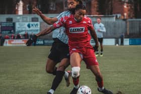 Isaiah Noel-Williams on the ball for Hemel at Salisbury. Photo: Jemma Sear.