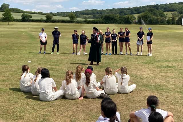 Berkhamsted Town Crier opens the event