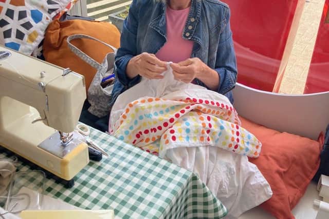 Sewing workshop at Open Door