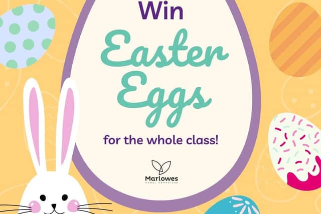 Marlowes' Easter Egg competition poster