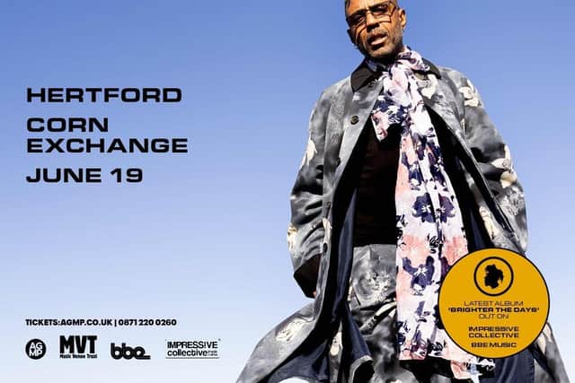 AGMP & MVT LiveLine Presents Omar 'Brighter The Days' Hertford Artwork. Supplied By AGMP.