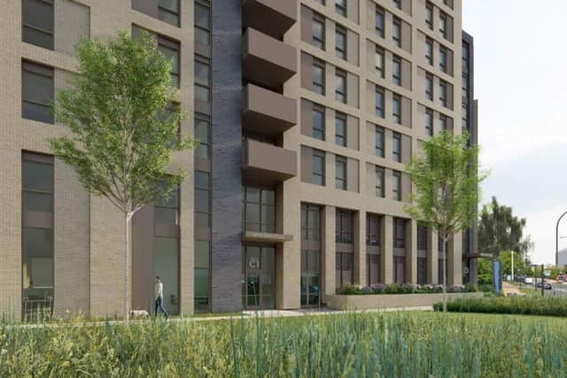 Another angle of the planned development
