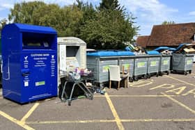 A bring site recycling facility in Dacorum. Image courtesy of Dacorum Borough Council