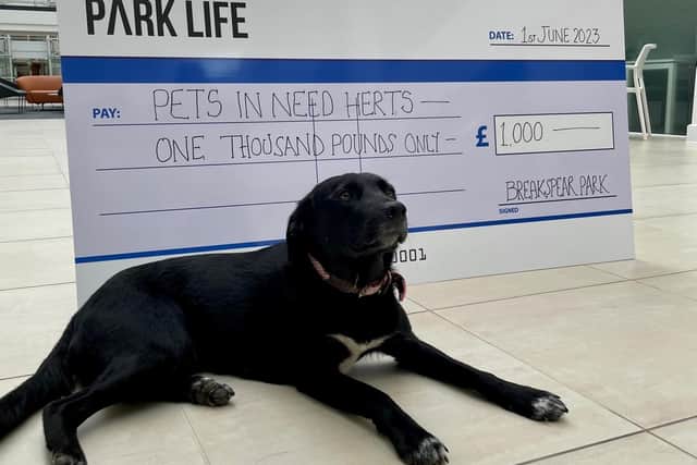 Pets in Need was among charities the park donated funds to last year.