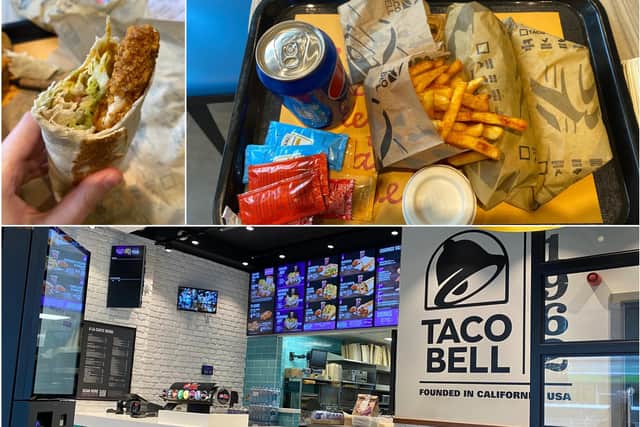 Pictured: My meal and the restaurant interior