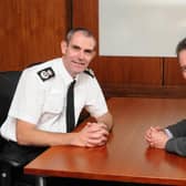 Chief Constable Charlie Hall and PCC David Lloyd. Image: Lynn Brooks.