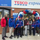 Hemel Hempstead Tesco colleagues cut the ribbon on the new express store
