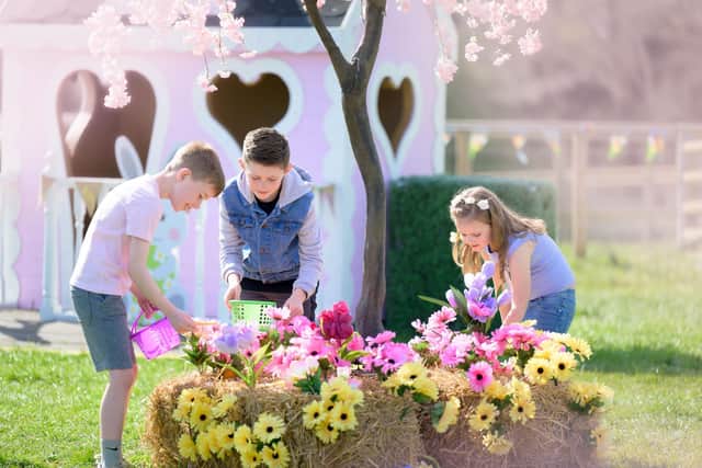 Families will be able to hunt for eggs in the farm’s Easter Garden