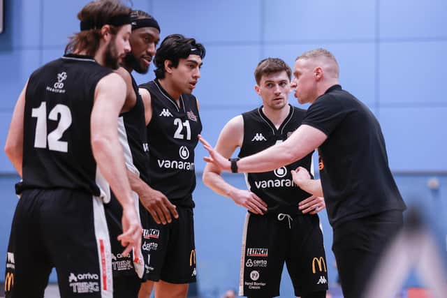 Hemel Storm coach Dru Spinks dishes out the instructions. Photo: Luke Simcock