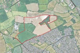 The proposed site for 700 homes in Hemel Hempstead. Credit: Hallam Land/Marrons/Dacorum Borough Council planning portal