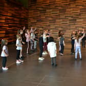 Children auditioning for The Wiz
