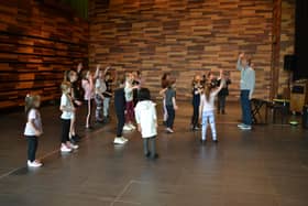 Children auditioning for The Wiz