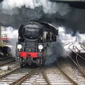 The steam locomotive 34046 Braunton will pass through Tring on Friday.  Photo: David L Quayle