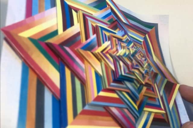 Rainbow Square Mandala