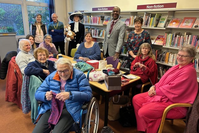 Kings Langley library 'Knit & Natter' group