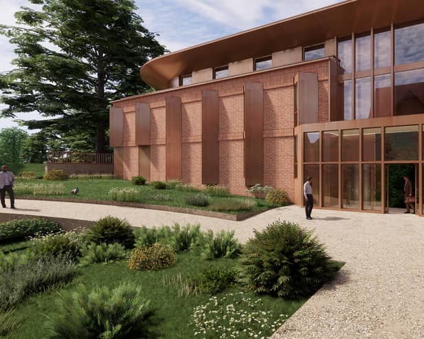 An artist's impression of what the new block of rooms could look like