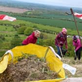 Volunteers hard at work on Dunstable Downs