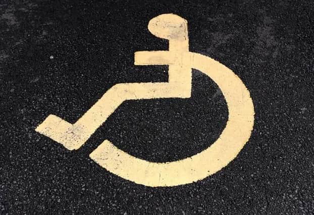 Pictured: Disabled parking space