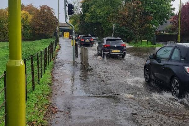 Recent flooding on London Road in Hemel Hempstead