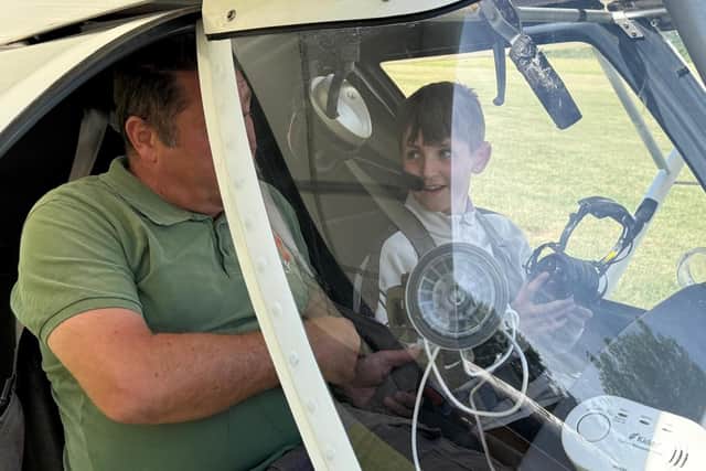 Charlie Meadows, 11, a pupil at Beechwood Park School in Markyate, was able to fly a plane thanks to an experience made possible through the British Young Pilots co-curricular programme