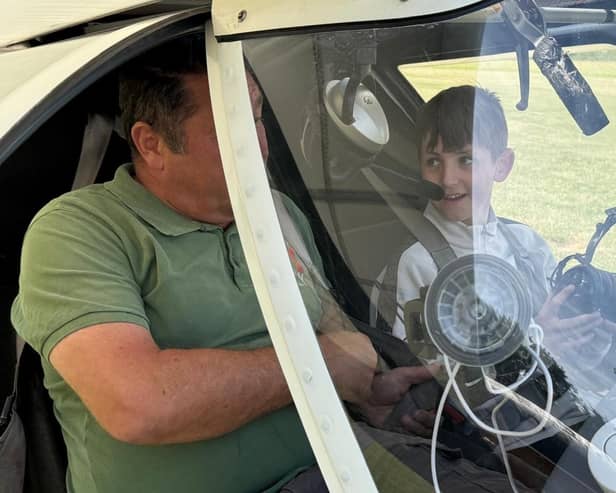 Charlie Meadows, 11, a pupil at Beechwood Park School in Markyate, was able to fly a plane thanks to an experience made possible through the British Young Pilots co-curricular programme