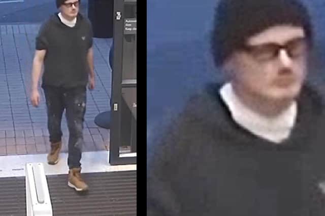 Police officers want to speak to this man