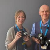 Clinical photographers Julia Martin and Miles Maidment