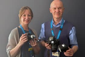 Clinical photographers Julia Martin and Miles Maidment