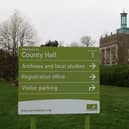 Hertfordshire County Hall. Photo from Will Durrant/Local Democracy Reporting Service