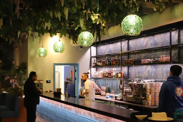 The bar at Cloud 9 is relaxed and filled with great drinks.