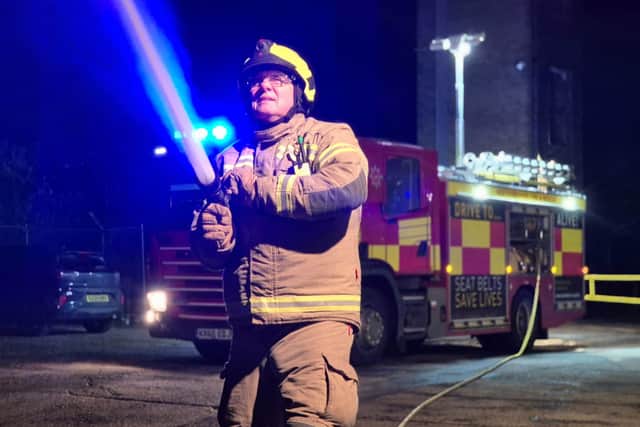 Tony Roscoe has been an on-call firefighter for 30 years