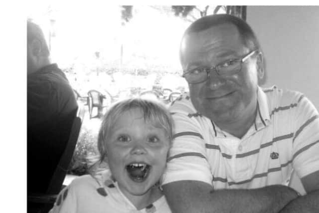 Daisy with her dad