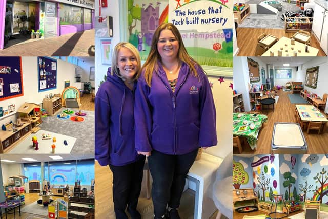 Nursery managers Natalie and Casey.