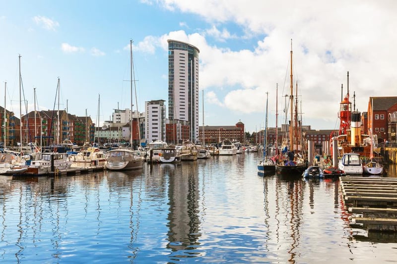 The Welsh city of Swansea came out at the top of the PM2.5 scale per 10,000 of the population.
