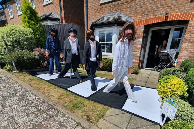 this entry featured the Beatles on the iconic Abbey Road