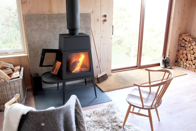 A log burner means that the cabin will be toasty warm on the coldest Scottish day.