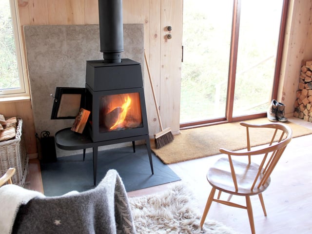 A log burner means that the cabin will be toasty warm on the coldest Scottish day.