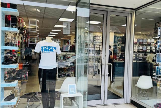 One of the many retailers which displayed their support.