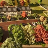 An artists impression of some of the new council homes