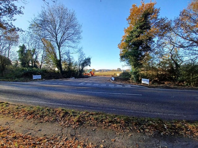 Construction of the site entrance is complete