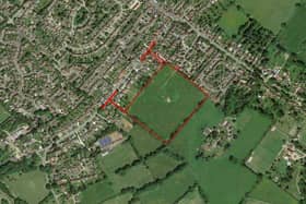 The site for a proposed 125 homes in Bovingdon. Image courtesy of Taylor Wimpey/Dacorum Borough Council planning portal.