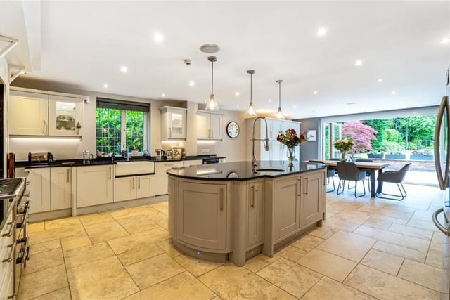The open plan kitchen is perfect for entertaining and accommodating the whole family.
