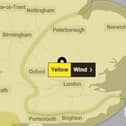 The Met Office has issued a Yellow Warning for the area