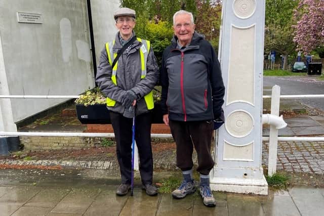 Geoff with a local Health Walk leader