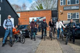 Group test ride about to commence